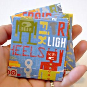 Boys Love Robot Mini Matchbook-style Note Pads..