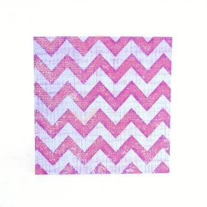 Pink Chevron Blank Mini Note Cards Set Of 8..