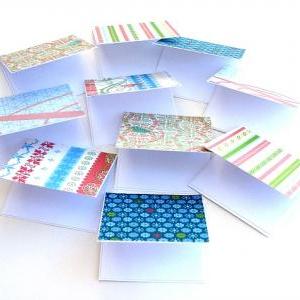 Assorted Ultra Mini Notecards Set Of 10