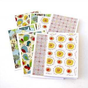 Assorted Mini Note Cards Blank Handmade Cards Set..