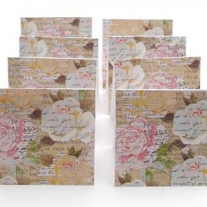 Floral Mini Note Cards Eloise Design Set Of 8