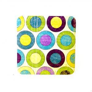 Colorful Large Polka Dots Handmade Mini Cards..