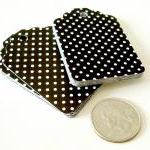 Black And White Dots Gift Tags Merchandise Tags..