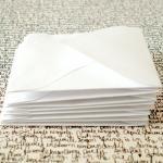 White Mini Envelopes Handmade Mini Envelopes Set..