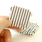 Black And White Strips Bracket Style Mini Cards..