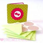 Love Mini Greeting Cards Blank Mini Cards..