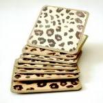 Leopard Print Blank Mini Note Cards Gift Notes Set..