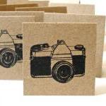 Vintage Camera Handmade Mini Note Cards Set Of 10