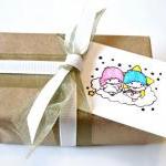 Little Twin Star Kiki And Lala Handmade Mini Cards..