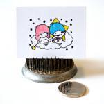 Little Twin Star Kiki And Lala Handmade Mini Cards..