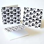 Paw Print Handmade Mini Note Cards Dog Lovers..