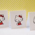 Blank Mini Cards Kitty Card Set Lunchbox Notes..