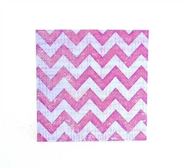 Pink Chevron Blank Mini Note Cards Set Of 8 Handmade Mini Cards-thank You Note-lunchbox Note