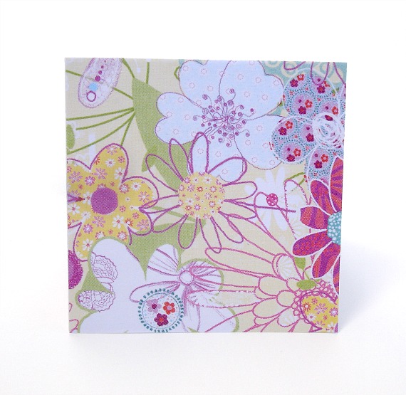 Girly Floral Mini Notecard Set Blank Handmade Mini Cards Set Of 8 Any Occasion Gift Notes Thank You Notes